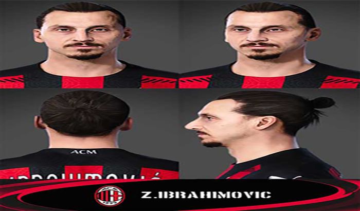 فیس Ibrahimovic Super Face برای PES 2021 توسط Messipradeep مودینگ وی