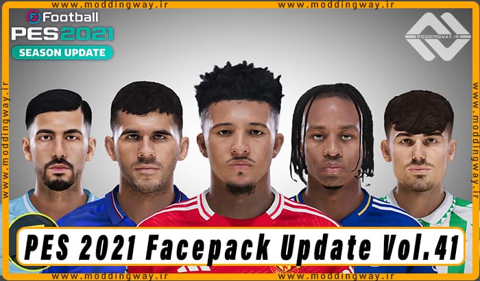 فیس پک Facepack Update Vol 41 برای PES 2021 مودینگ وی