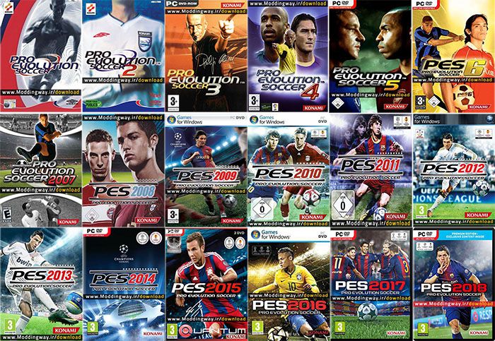 مجموعه کامل بازی های PES