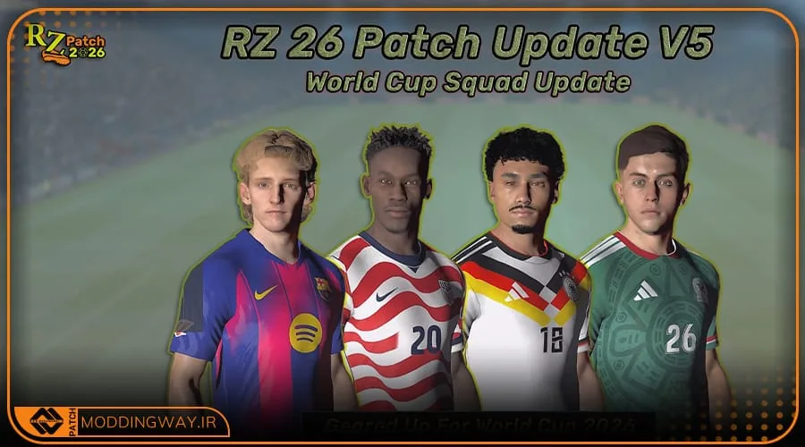پچ RZ-26 Patch برای PES 2017 + آپدیت 5