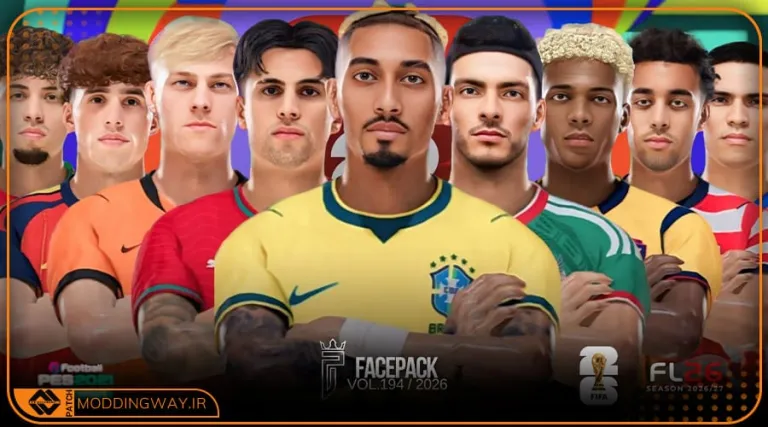 فیس پک FL26 Facepack Update v194 برای PES 2021