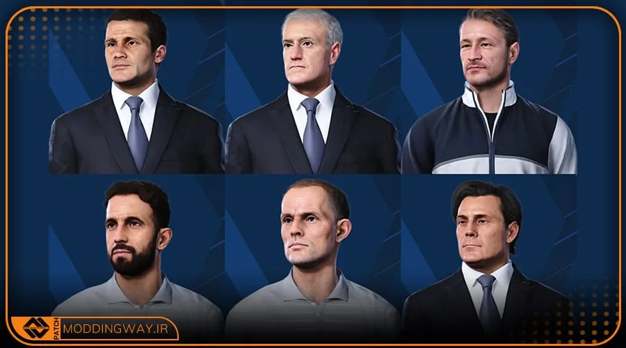 فیس پک ML Managers Vol 1 برای PES 2021