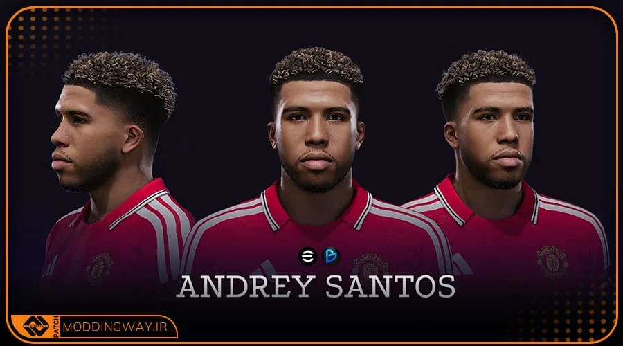 فیس Andrey Santos برای PES 2021 - آپدیت 6 مرداد 1405