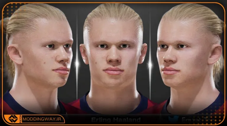 فیس Erling Haaland برای PES 2021 - آپدیت 28 تیر 1405