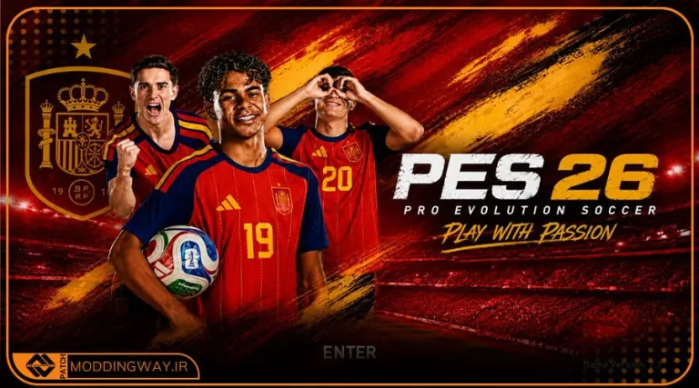 گرافیک منو Spain 2026 برای PES 2021