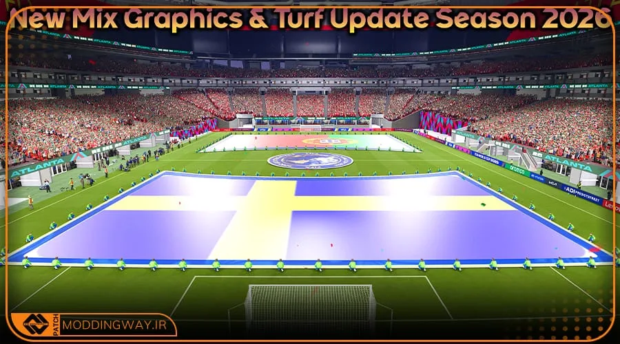 ماد گرافیکی و چمن Update Season 2026 برای PES 2021