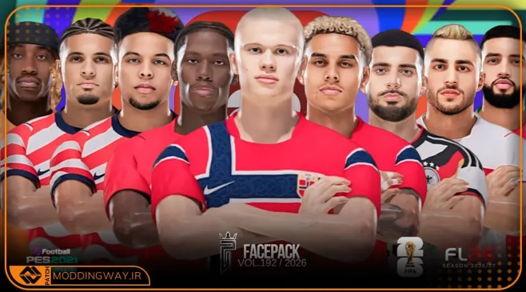 فیس پک FL26 Facepack Update v192 برای PES 2021