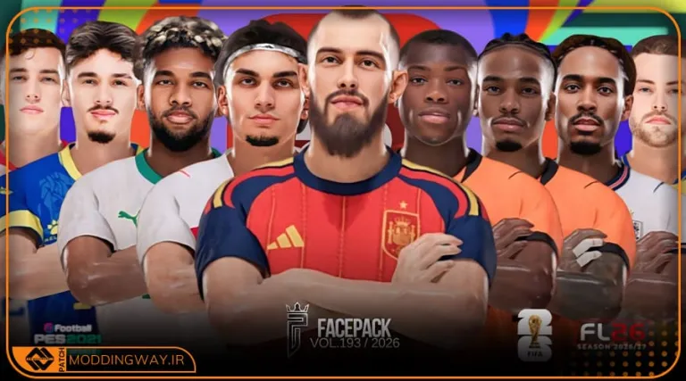 فیس پک FL26 Facepack Update v193 برای PES 2021
