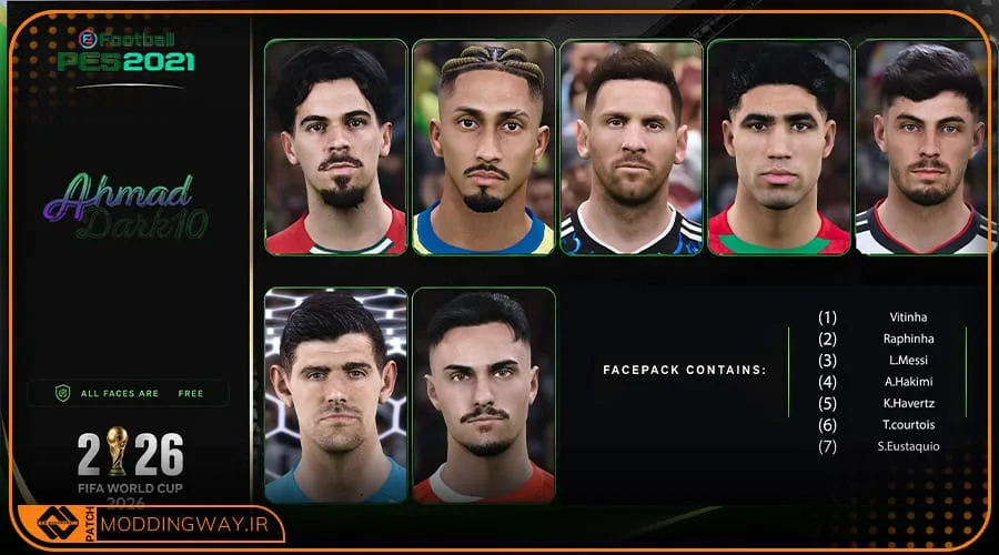 فیس پک Facepack 2026 v4 برای PES 2021