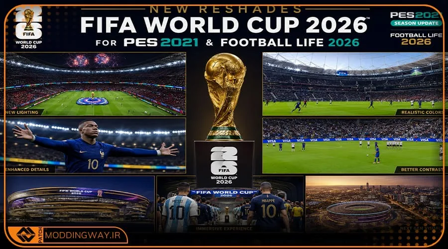 ماد گرافیکی FIFA World Cup 2026 برای PES 2021