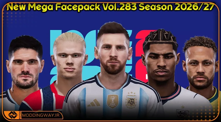 فیس پک new season 25-26 v283 برای PES 2021