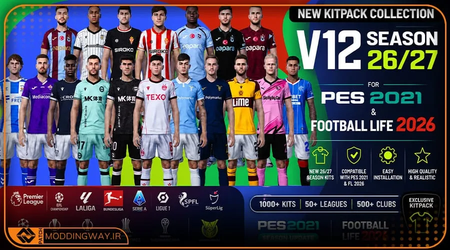 کیت پک Collection Official V12 برای PES 2021