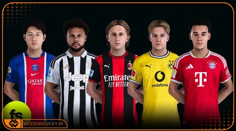 کیت پک Official Home 2026-27 Vol 2 برای PES 2021