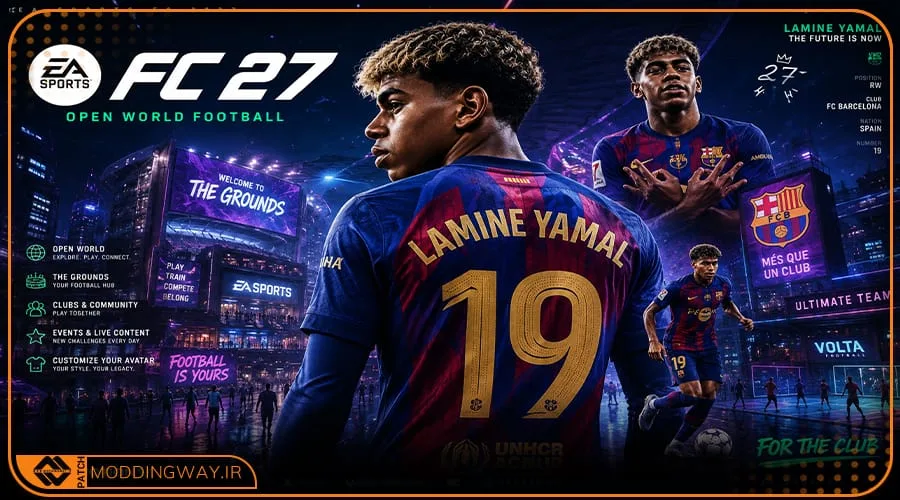 گیم پلی غیر رسمی EA Sports FC 2027 برای PES 2021