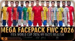 فیس پک FWC 2026 v4 برای PES 2021