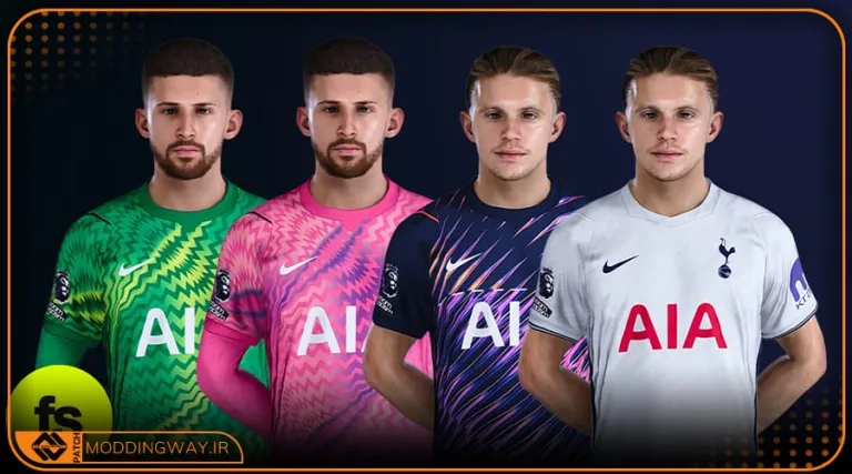 کیت پک Tottenham Hotspur 2026-27 برای PES 2021