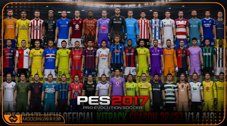 کیت پک Official Kitpack Season 2026-2027 برای PES 2017 - ورژن 14