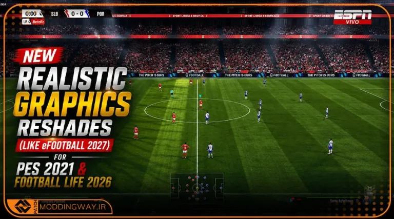 ماد گرافیکی Like eFootball 2027 برای PES 2021