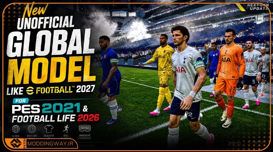 ماد گرافیک Like eFootball 2027 برای PES 2021