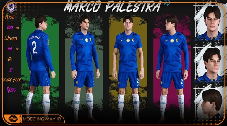 فیس Marco Palestra 2026 برای PES 2021 - آپدیت 25 مرداد 1405