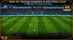 ماد گرافیکی 4K Texture GfX Pitch 2026 برای PES 2021