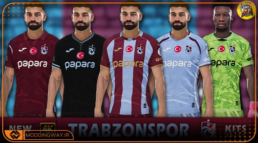 کیت پک Trabzonspor 2026-27 برای PES 2021