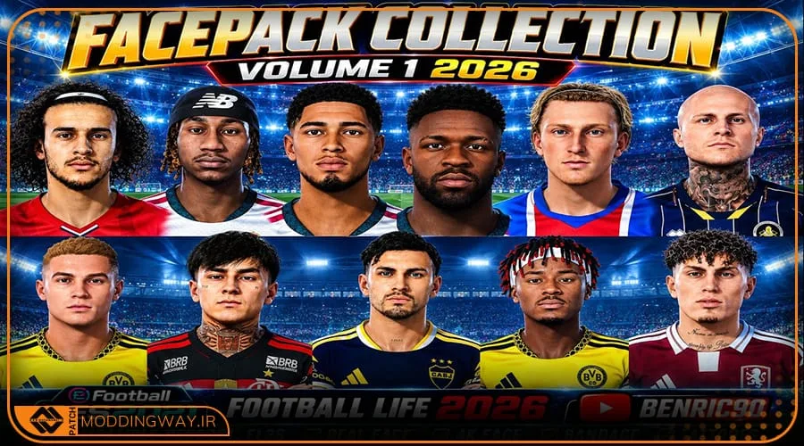 فیس پک Collection Update 2026 برای PES 2021