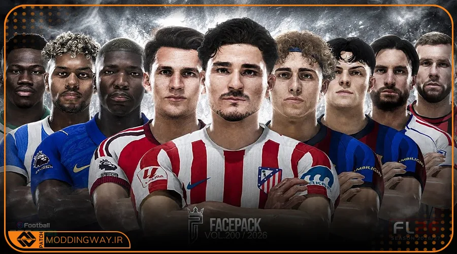 فیس پک FL26 Facepack Update v200 برای PES 2021