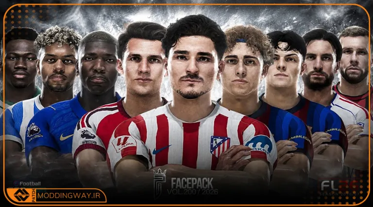 فیس پک FL26 Facepack Update v200 برای PES 2021