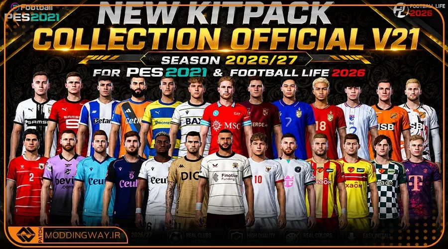 کیت پک Collection Official V21 برای PES 2021