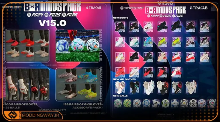 ماد پک BxR Mods برای FC 26
