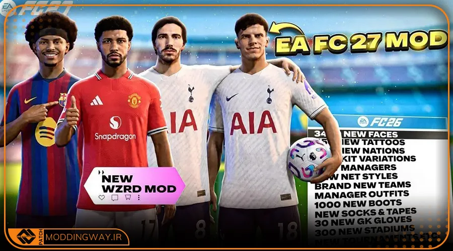 ماد پک WZRD MOD برای FC 26 - ورژن 26.5