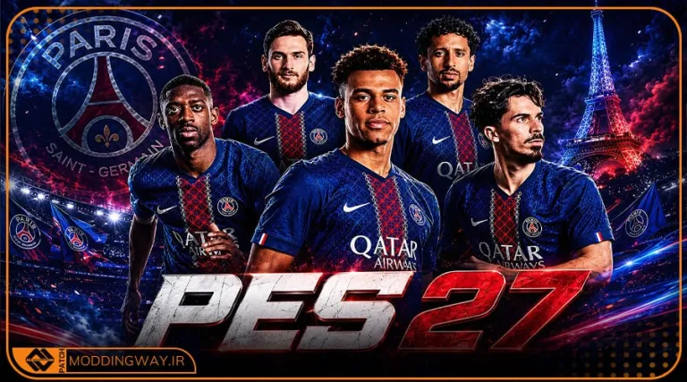 گرافیک منو PSG 2027 برای PES 2021