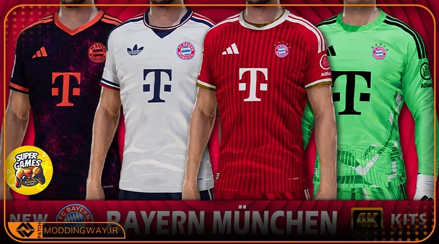 کیت پک FC Bayern Munich 2026-27 برای PES 2021