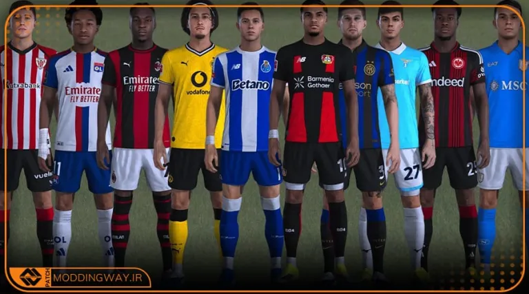 کیت پک Europe Season 2026-27 برای PES 2021