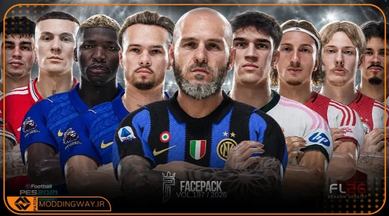 فیس پک FL26 Facepack Update v197 برای PES 2021