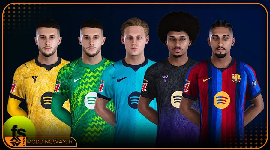 کیت پک FC Barcelona 2026-27 برای PES 2021