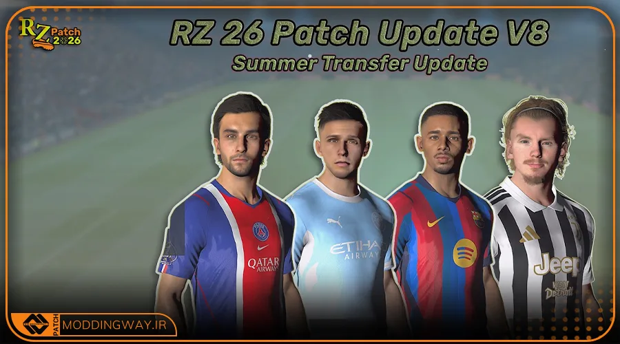 پچ RZ-26 Patch برای PES 2017 + آپدیت 8