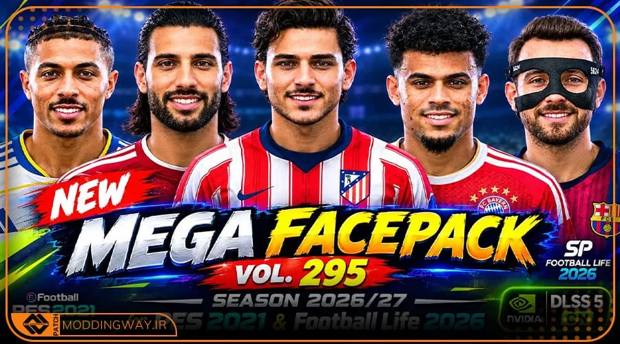 فیس پک New Season 25-26 v295 برای PES 2021