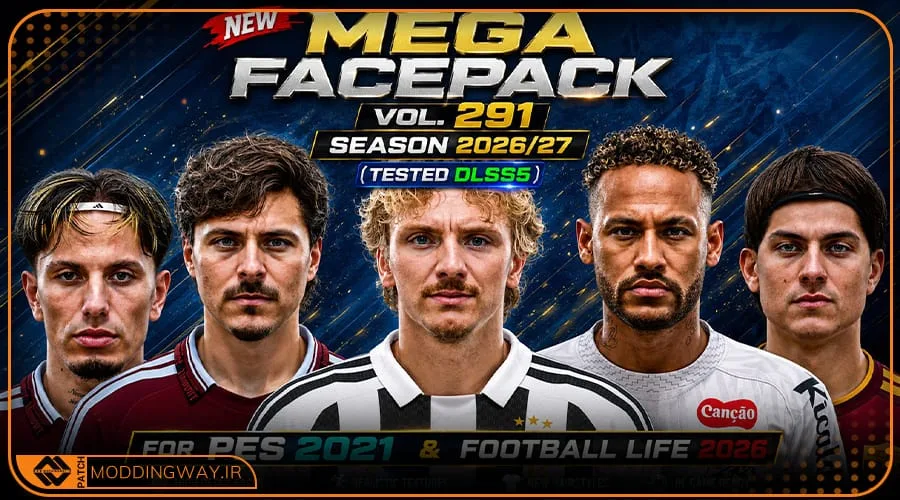 فیس پک New Season 25-26 v291 برای PES 2021