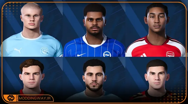 فیس پک EPL v3 Update 2026 برای PES 2021