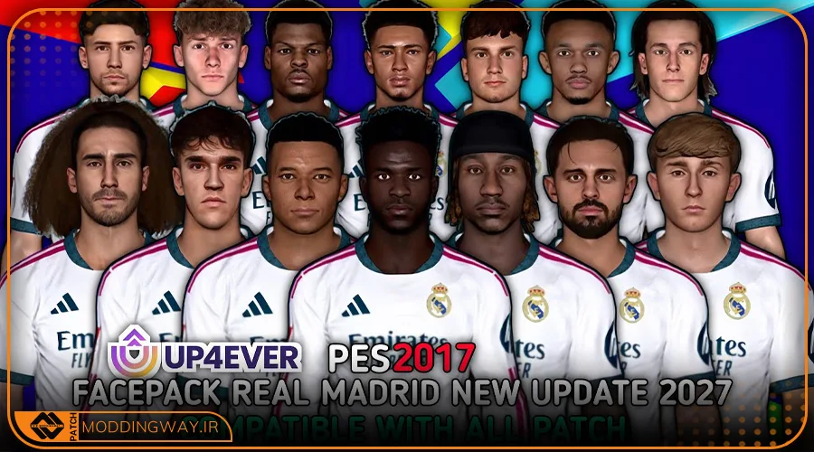 فیس پک Real Madrid 2026-27 برای PES 2017