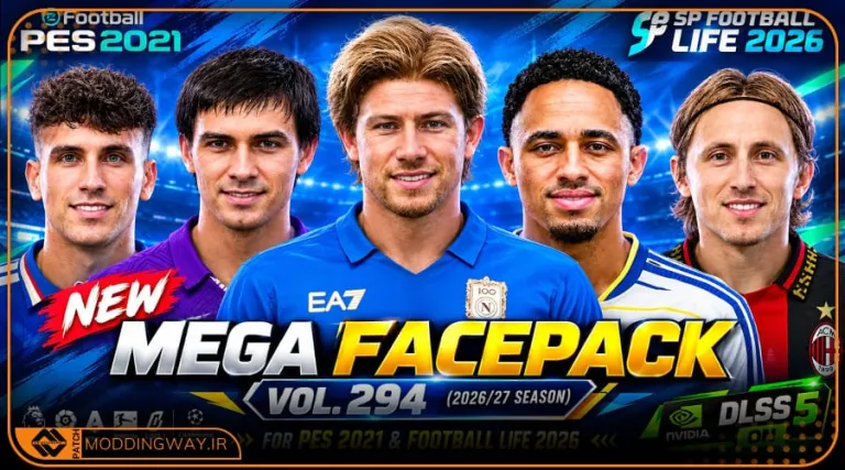 فیس پک New Season 25-26 v294 برای PES 2021