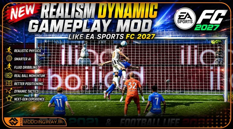 گیم پلی EA Sports FC 2027 برای PES 2021