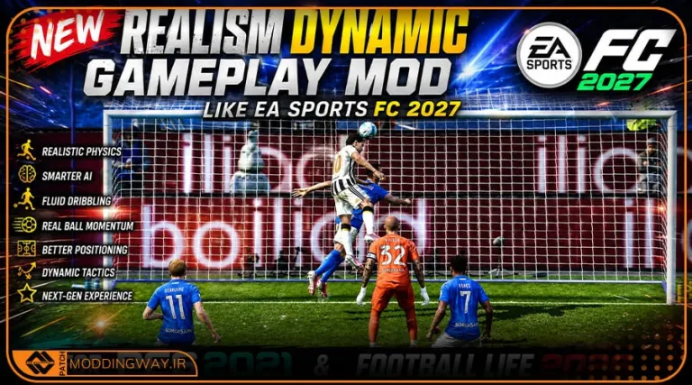 گیم پلی EA Sports FC 2027 برای PES 2021
