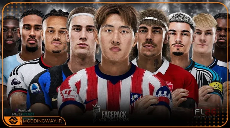 فیس پک FL26 Facepack Update v204 برای PES 2021