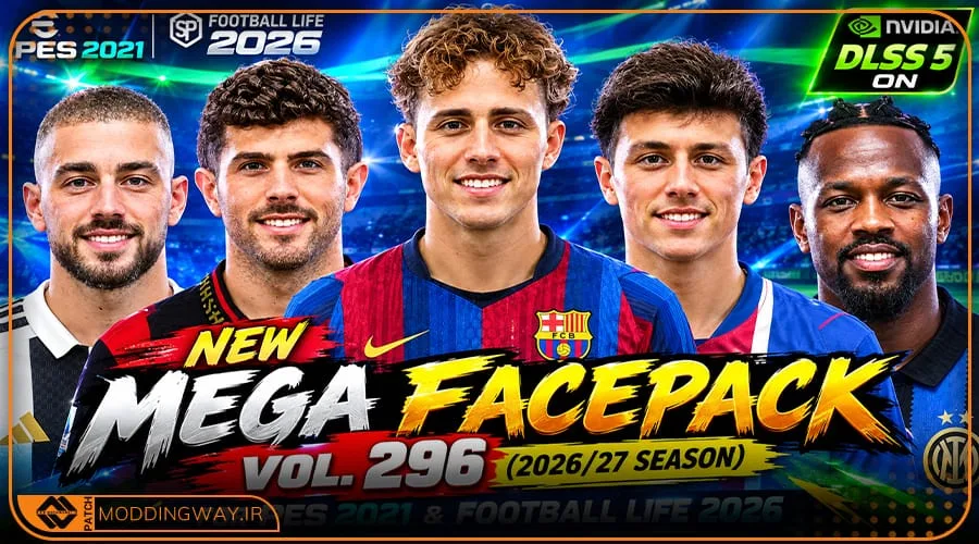 فیس پک 9New Season 25-26 v296 برای PES 2021