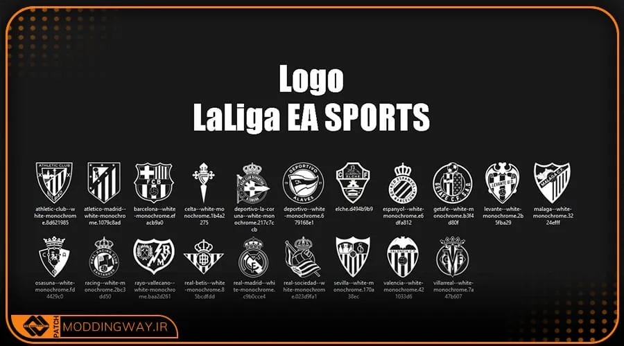 ماد لوگو پک La Liga EA Sports 2026 برای PES 2021