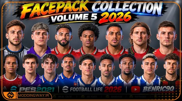فیس پک Collection 2026 v5 برای PES 2021