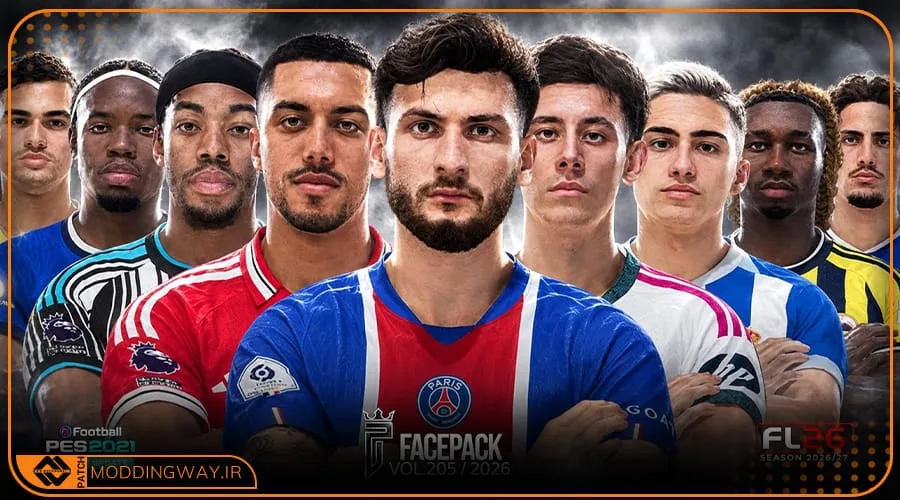 فیس پک FL26 Facepack Update v205 برای PES 2021